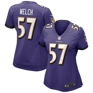 Kristian Welch Baltimore Ravens Womens Game Jersey - Purple Nfl