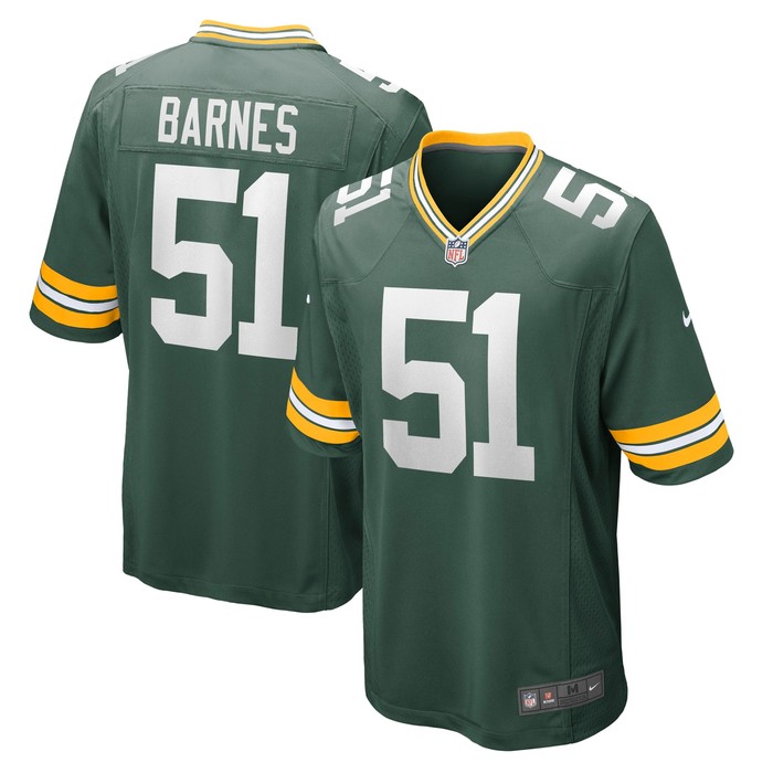 Krys Barnes Green Bay Packers Game Player Jersey - Green Nfl