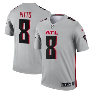 Kyle Pitts Atlanta Falcons Inverted Legend Jersey - Silver Nfl