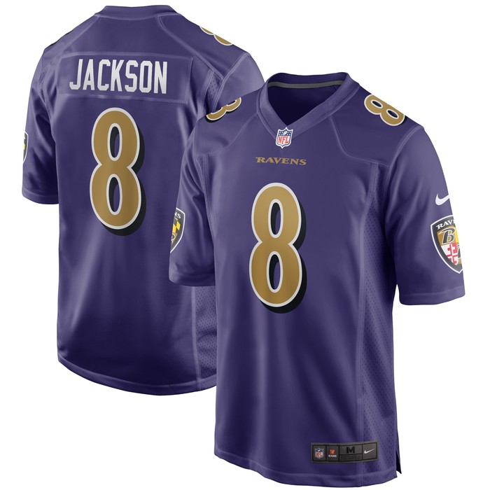 Lamar Jackson Baltimore Ravens Alternate Game Jersey - Purple Nfl