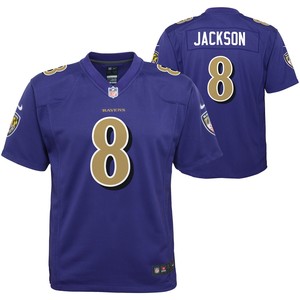 Lamar Jackson Baltimore Ravens Color Rush Player Game Jersey Purple Nfl