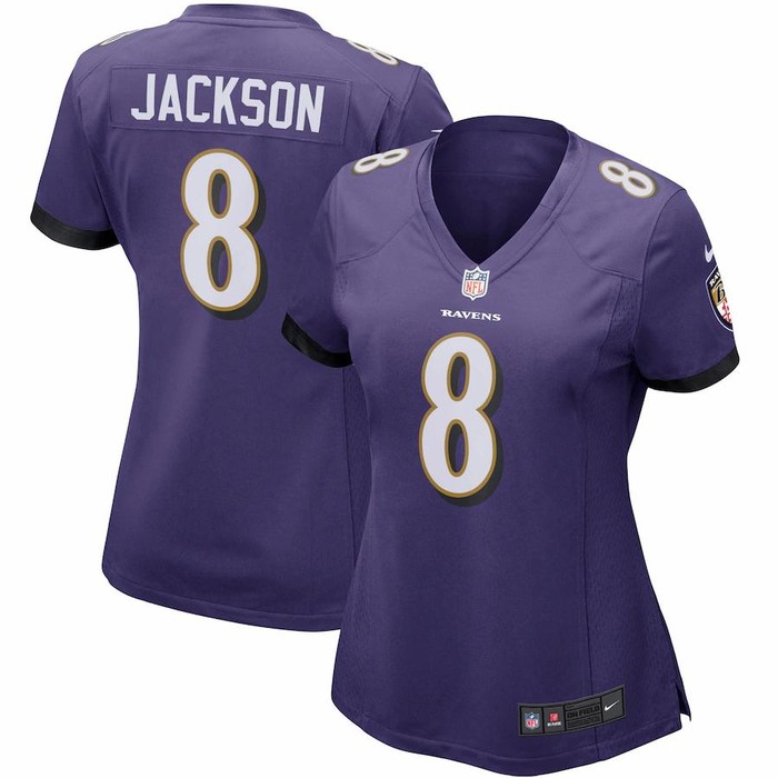 Lamar Jackson Baltimore Ravens Nike Womens Game Jersey - Purple