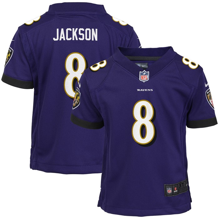 Lamar Jackson Baltimore Ravens Preschool Game Jersey - Purple Nfl