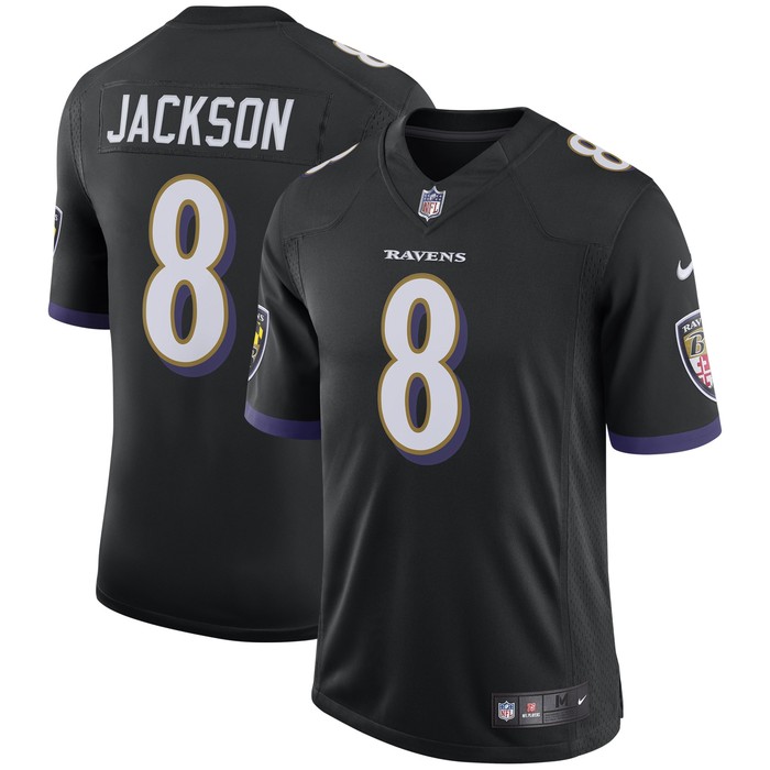 Lamar Jackson Baltimore Ravens Speed Machine Limited Jersey Black Nfl