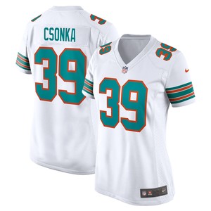 Larry Csonka Miami Dolphins Retired Player Jersey - White Nfl