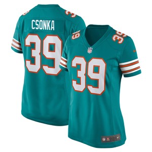 Larry Csonka Miami Dolphins Womens Retired Player Jersey - Aqua Nfl