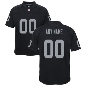 Las Vegas Raiders Custom Game Jersey - Black Custom Jerseys Nfl