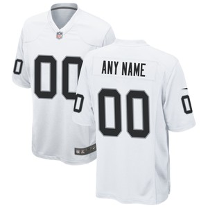 Las Vegas Raiders Custom Game Jersey White Custom Jerseys Nfl