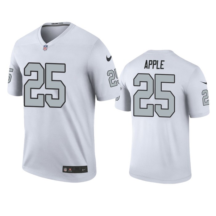 Las Vegas Raiders Eli Apple White Color Rush Legend Jersey