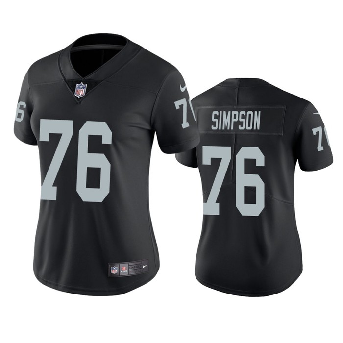 Las Vegas Raiders John Simpson Black Vapor Untouchable Limited Jersey