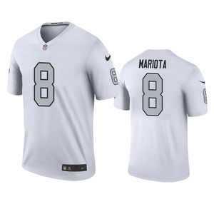 Las Vegas Raiders Marcus Mariota White Color Rush Legend Jersey - Mens