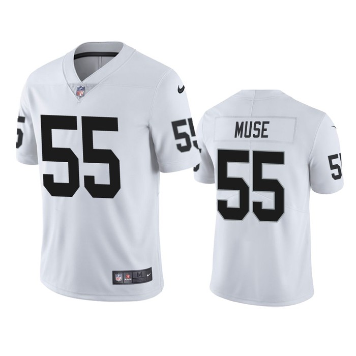 Las Vegas Raiders Tanner Muse White Vapor Limited Jersey