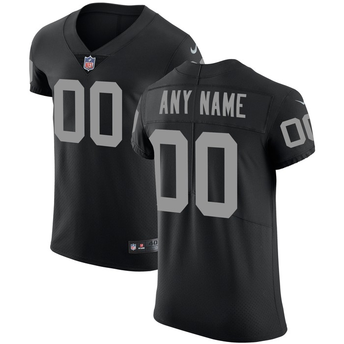 Las Vegas Raiders Vapor Untouchable Custom Elite Jersey - Black Custom Jerseys Nfl