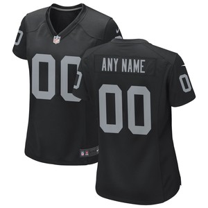 Las Vegas Raiders Womens Custom Game Jersey Black Custom Jerseys Nfl