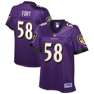 Lj Fort Baltimore Ravens Nfl Pro Line Womens Player Jersey - Purple