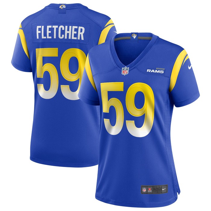 London Fletcher Los Angeles Rams Womens Game Retired Player Jersey - Royal Nfl