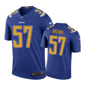 Los Angeles Chargers #57 Jatavis Brown Nike Color Rush Royal Jersey