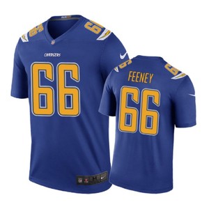 Los Angeles Chargers #66 Dan Feeney Nike Color Rush Royal Jersey - Cocomos