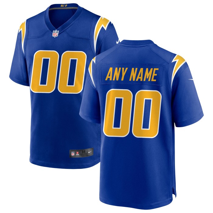 Los Angeles Chargers Alternate Custom Game Jersey - Royal Custom Jerseys Nfl