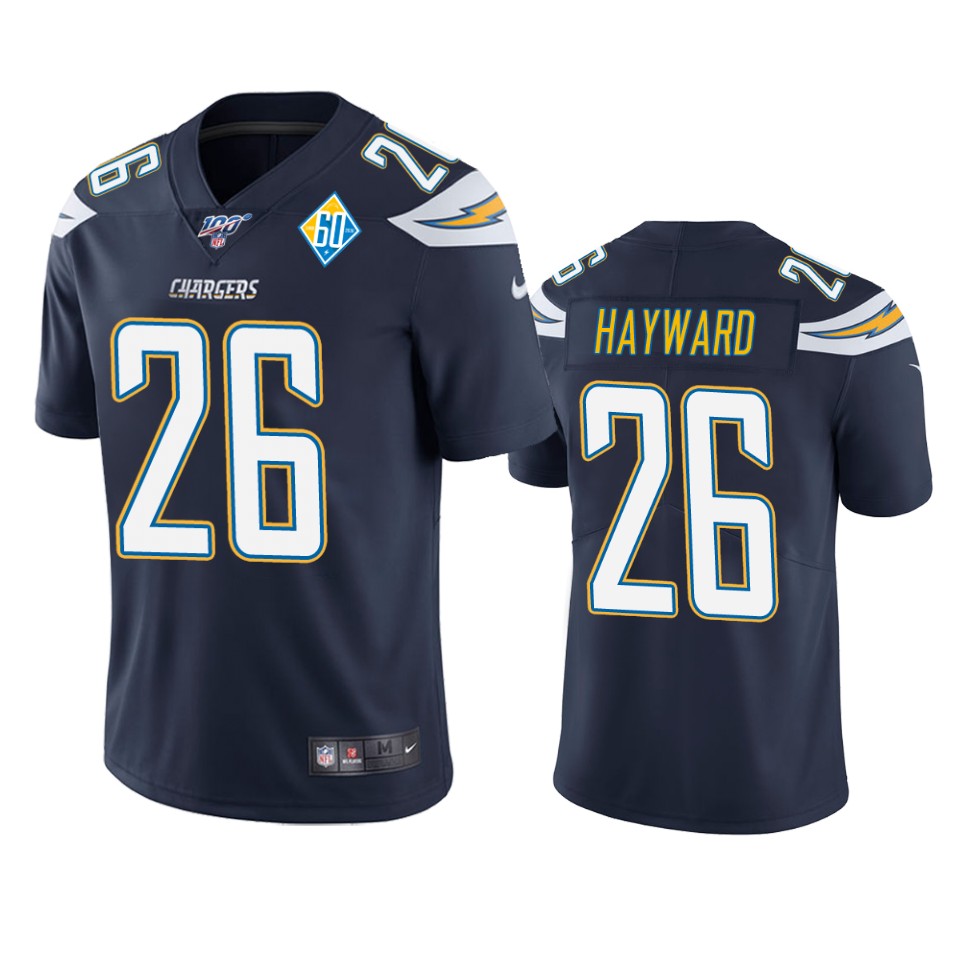 Los Angeles Chargers Casey Hayward Navy 60th Anniversary Vapor Limited Jersey - Cocomos