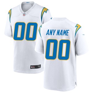 Los Angeles Chargers Custom Game Jersey - White Custom Jerseys Nfl