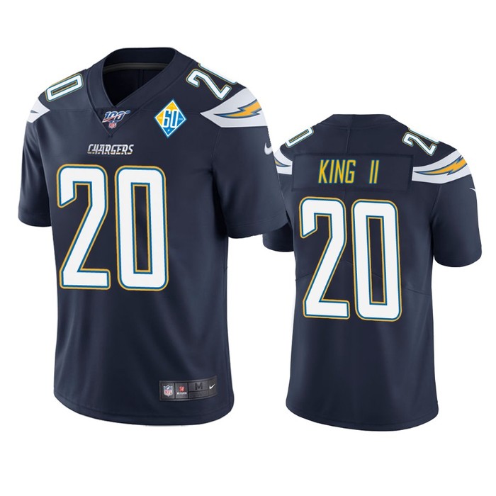 Los Angeles Chargers Desmond King Navy 60th Anniversary Vapor Limited Jersey - Cocomos