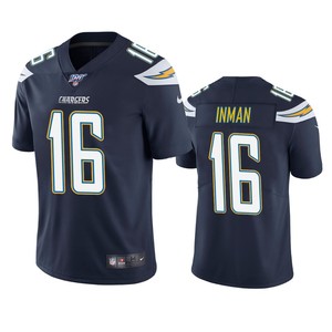 Los Angeles Chargers Dontrelle Inman Navy 100th Season Vapor Limited Jersey