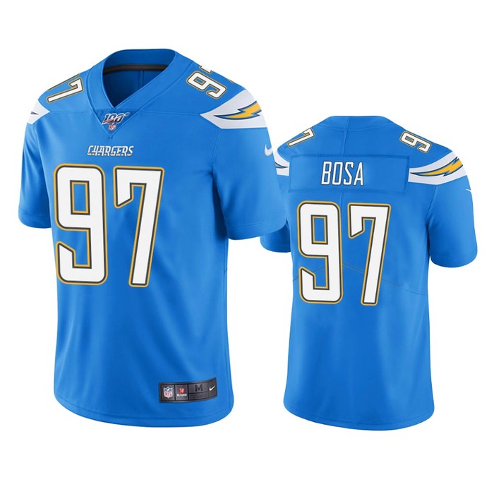 Los Angeles Chargers Joey Bosa Powder Blue 100th Season Vapor Limited Jersey