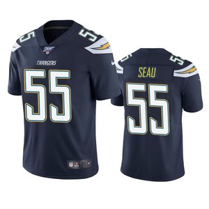 Los Angeles Chargers Junior Seau Navy 100th Season Vapor Limited Jersey