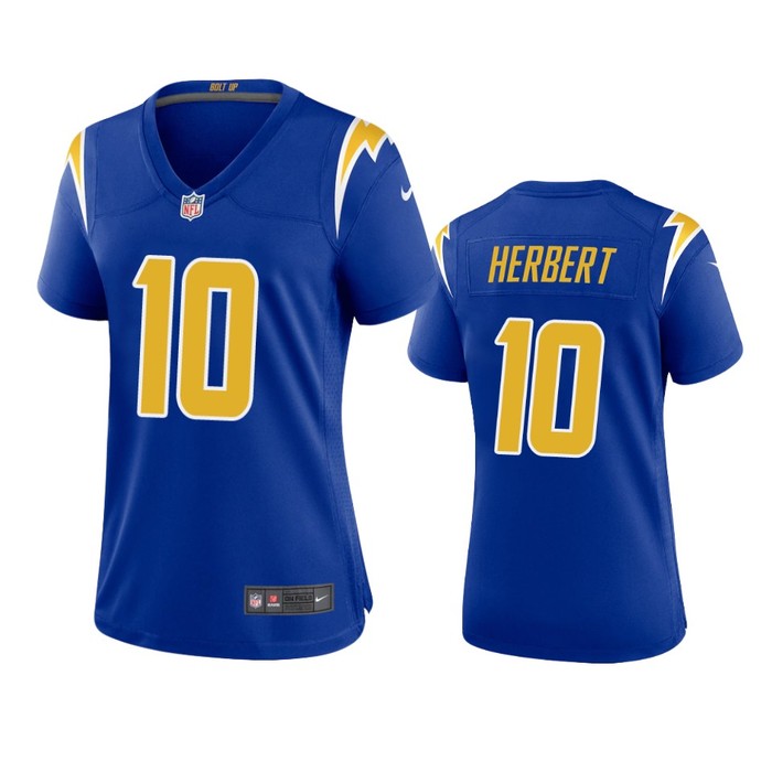 Los Angeles Chargers Justin Herbert Royal 2020 Nfl Draft Alternate Game Jersey