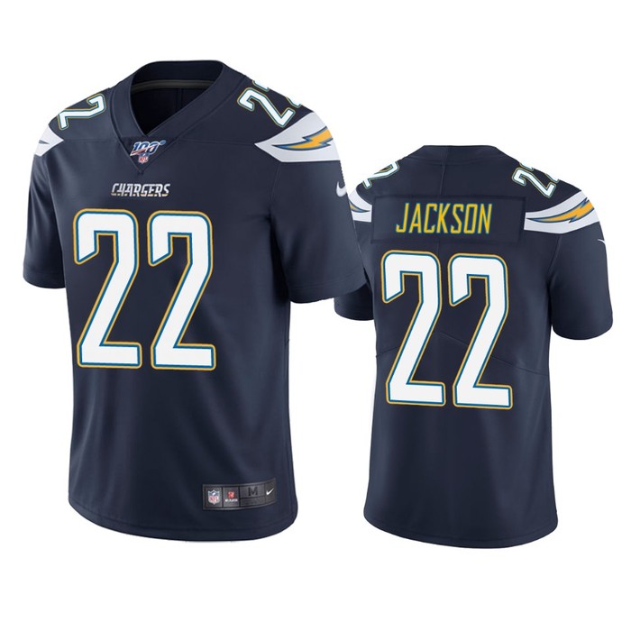 Los Angeles Chargers Justin Jackson Navy 100th Season Vapor Limited Jersey