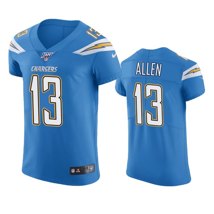 Los Angeles Chargers Keenan Allen Powder Blue 100th Season Vapor Elite Jersey