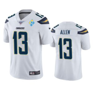 Los Angeles Chargers Keenan Allen White 60th Anniversary Vapor Limited Jersey - Cocomos