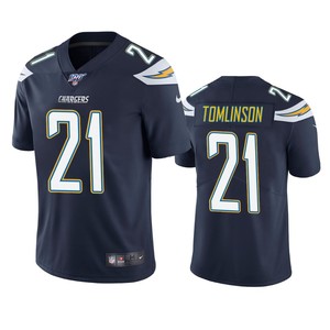 Los Angeles Chargers Ladainian Tomlinson Navy 100th Season Vapor Limited Jersey