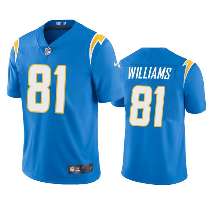 Los Angeles Chargers Mike Williams Powder Blue 2020 Vapor Limited Jersey - Mens