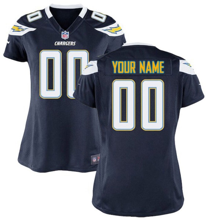 Los Angeles Chargers Nike Womens Custom Game Jersey - Navy Blue