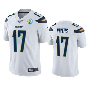 Los Angeles Chargers Philip Rivers White 60th Anniversary Vapor Limited Jersey