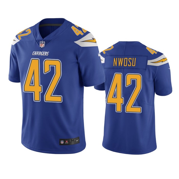 Los Angeles Chargers Uchenna Nwosu Royal Nike Color Rush Limited Jersey