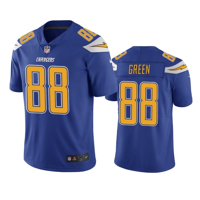 Los Angeles Chargers Virgil Green Royal Nike Color Rush Limited Jersey