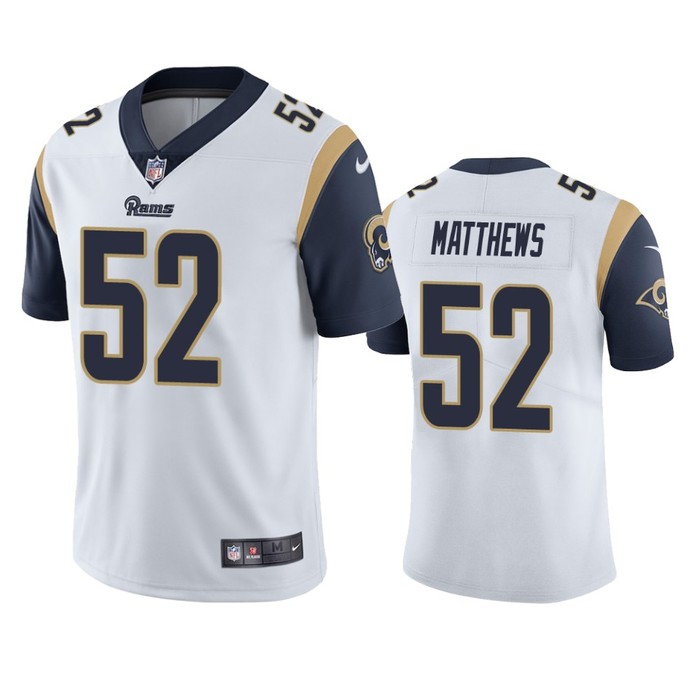 Los Angeles Rams #52 Clay Matthews White Vapor Untouchable Limited Jersey - Mens