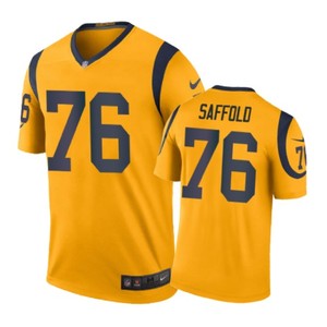 Los Angeles Rams #76 Rodger Saffold Nike Color Rush Gold Jersey