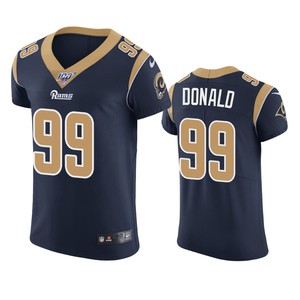 Los Angeles Rams Aaron Donald Navy 100th Season Vapor Elite Jersey - Cocomos