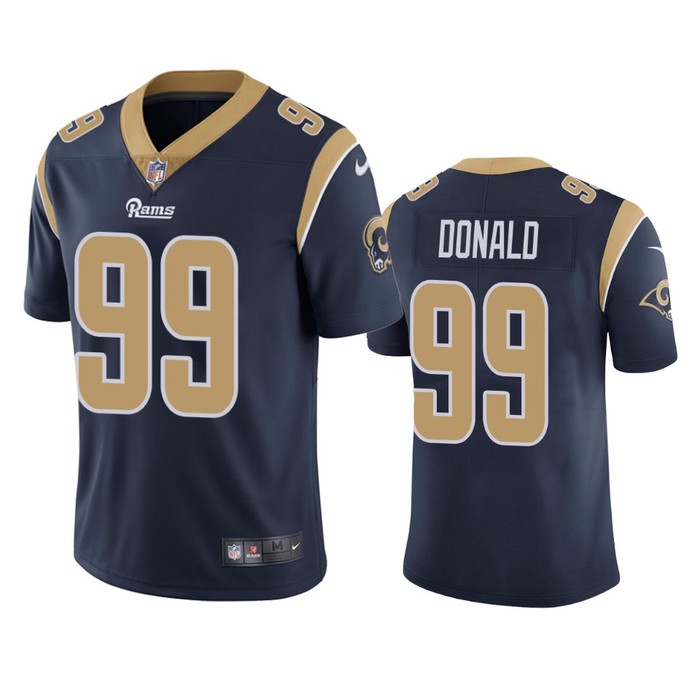 Los Angeles Rams Aaron Donald Navy Vapor Untouchable Limited Jersey