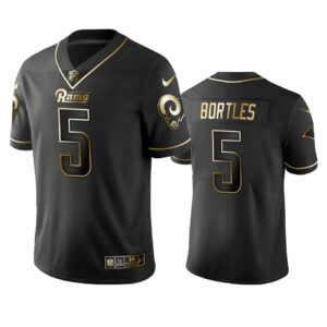 Los Angeles Rams Blake Bortles Black Golden Edition 2019 Vapor Untouchable Limited Jersey - Mens - Cocomos