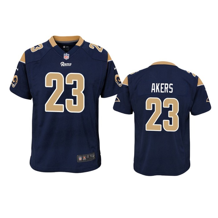 Los Angeles Rams Cam Akers Navy 2020 Nfl Draft Game Jersey