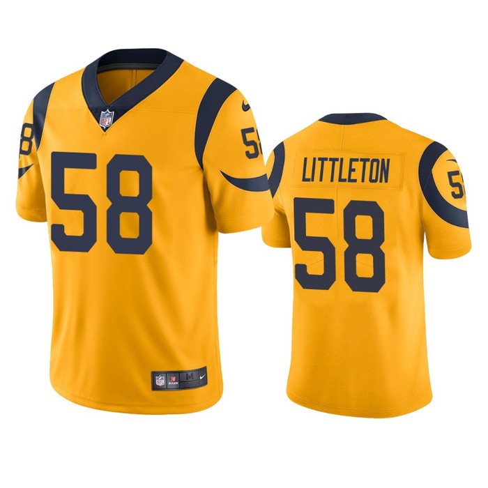 Los Angeles Rams Cory Littleton Gold Nike Color Rush Limited Jersey