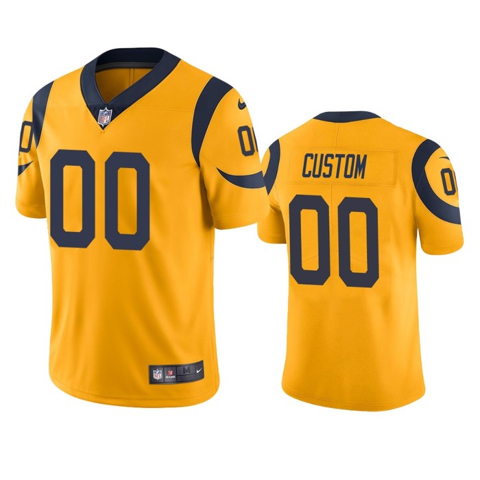 Los Angeles Rams Custom Gold Nike Color Rush Limited Jersey