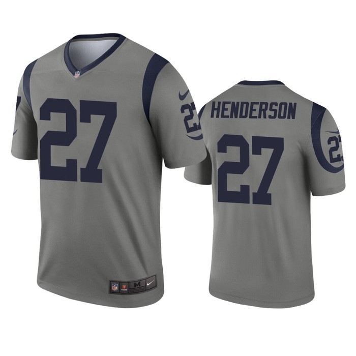 Los Angeles Rams Darrell Henderson Gray Inverted Legend Jersey