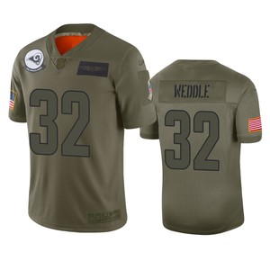 Los Angeles Rams Eric Weddle Camo 2019 Salute To Service Limited Jersey