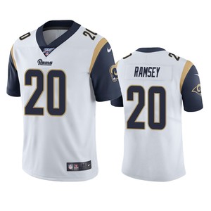 Los Angeles Rams Jalen Ramsey White 100th Season Vapor Limited Jersey